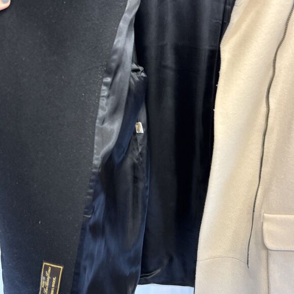 Fleurette Loro Piana Italian Wool USA Mid Length Coat 16 asymmetrical Zip Lined - Picture 10 of 16